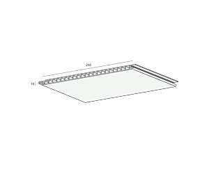 PVC Florence Acera lengte 600 cm x 25 cm breed