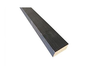 28 x 45 mm Vuren achterlat afgeschuind zwart