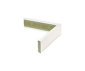 12 x 140 x 4880 mm Wiggers Plint MDF V313 PVC RAL 9010 wit FSC