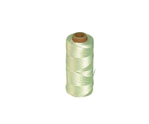 Tegelsnoer gesl. 4 strengs nylon wit. klos a 50 m1
