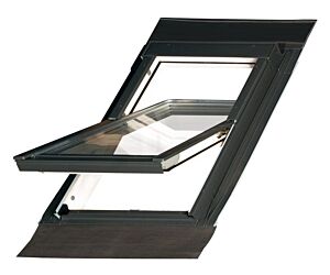 Fakro 4-pans dakraam FTK/W antraciet (870RW4) 50 x 62 cm incl. gootstuk