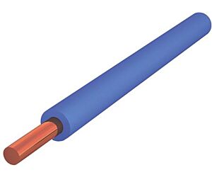 Installatiedraad 2.5 mm2 massief Blauw 100 m1