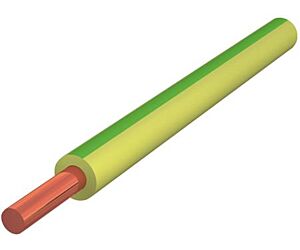 Installatiedraad 2.5 mm2 massief Geel/Groen 100 m1