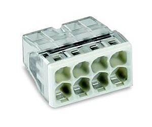 Wago lasklem klein 8v tr./ Grijs (50 st/ds)