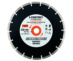 Perfectmate S-Construct diamantzaagblad 125 x 22.23mm universeel gebruik