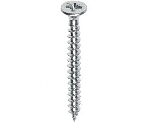 Heco spaanplaatschroef verzinkt VK Poz. 4.0 x 30 mm voldraad (1000 st/ds)