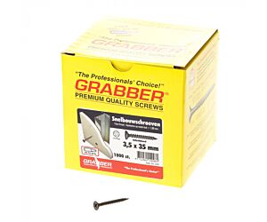 Grabber Snelbouwschroef fijne draad 3.5 x 35 mm gefosfateerd (1000 st/ds)