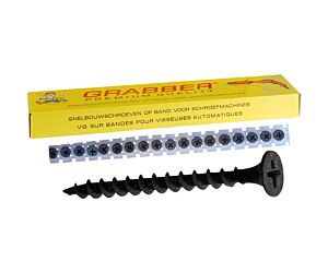 Grabber Band Snelbouwschroef grove draad 3.9 x 25 mm gefosfateerd (1000 st/ds)