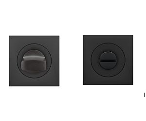 Karcher Toiletgarnituur op vierkant rozet Zwart EZ1340-BAD83