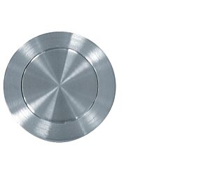 Karcher Blind rozet rond RVS mat 1-zijde