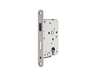 Magneet cilinderslot met RVS voorplaat type 1269 incl.sluitplaat