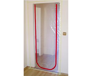 Stofstop afsluitfolie met rits 2.5 x 1.1 m1