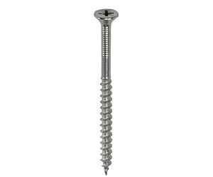 Heco spaanplaatschroef verzinkt VK Poz. 6.0 x 100 mm deeldraad (100 st/ds)