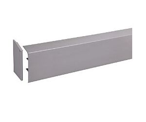 Schuifdeurrail alu 2000 mm voor hangend systeem t.b.v. H100 25-40 mm