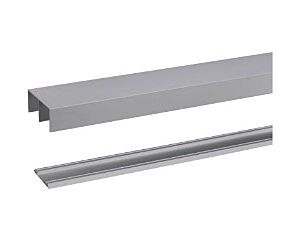 Schuifdeurrail alu 2400 mm voor rollend systeem t.b.v. R40 / R60