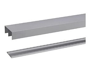 Schuifdeurrail alu 3600 mm voor rollend systeem t.b.v. R40 / R60