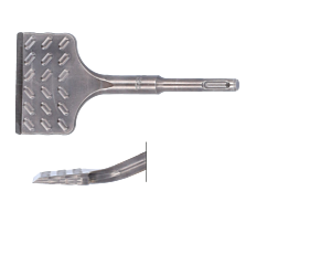Rotec SDS-plus Tegelbeitel, gebogen, V-Breaker, 75x165 mm (vpe 1)