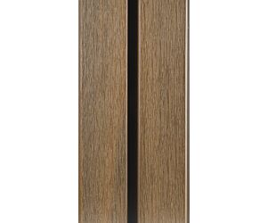 33 x 170 x 2900 mm WPC WEO60 geveldeel Teak  w.b.= 140mm