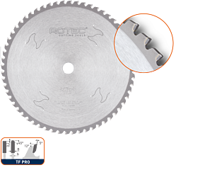 Rotec HM dry-cutter zaagblad sandwich, ø160x1,5x20 Z=48TF (vpe 1)