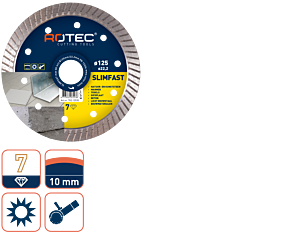 Rotec Diamantzaagblad 'SLIMFAST' ø125x1,2xø22,2 (vpe 1)
