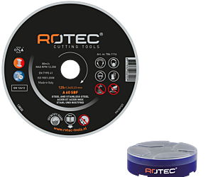 Rotec Doorslijpschijf 'RVS' diam. 125x1,3xdiam. 22,2 (vpe 10)
