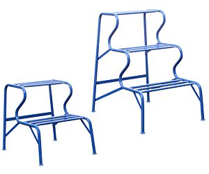 Stukadoorsbankje 2-treden 550 mm gelakt